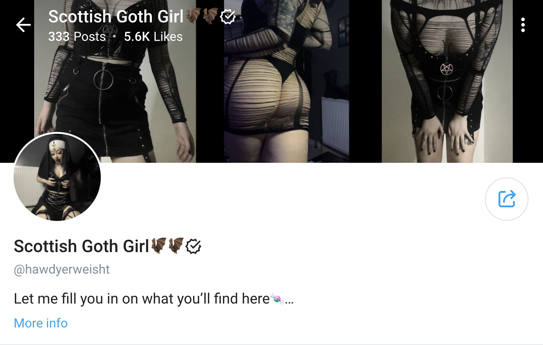 Onlyfans goth girl